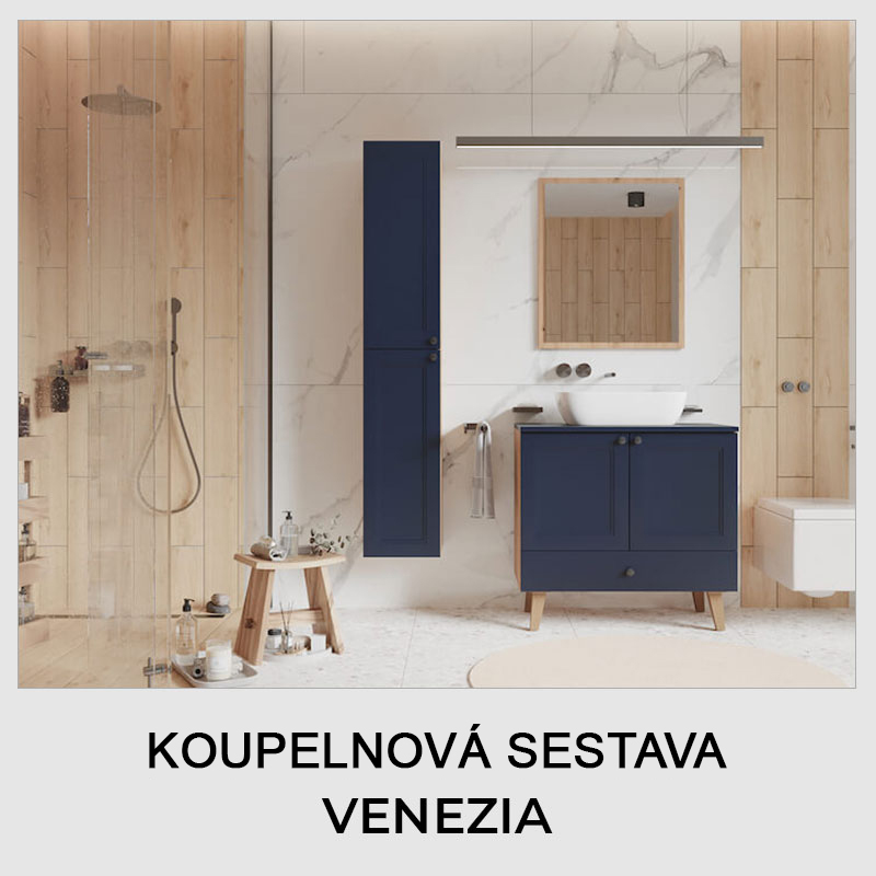 Koupelnová sestava VENEZIA - okouzlující design a luxusní barevné provedení.