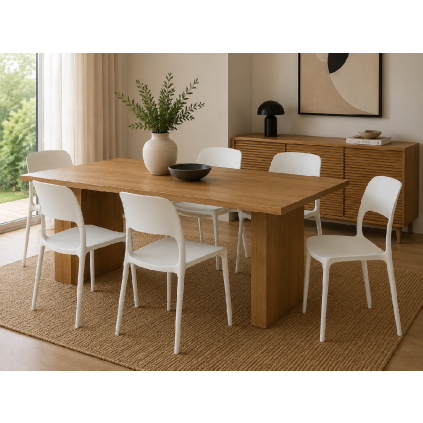 židle flexi v bílém designu