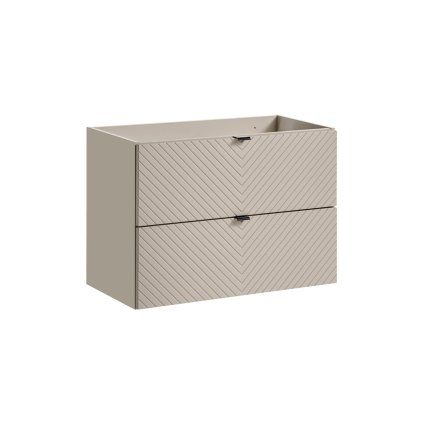 skříňka pod umyvadlo VIVA cashmere 82 80 2s cerné uchytky