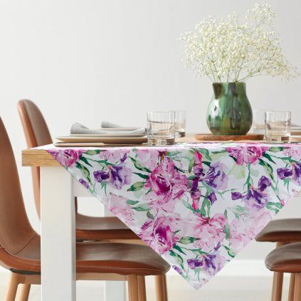 555408 zahradny obrus garden 34d ruzova fialova 85 x 85 cm