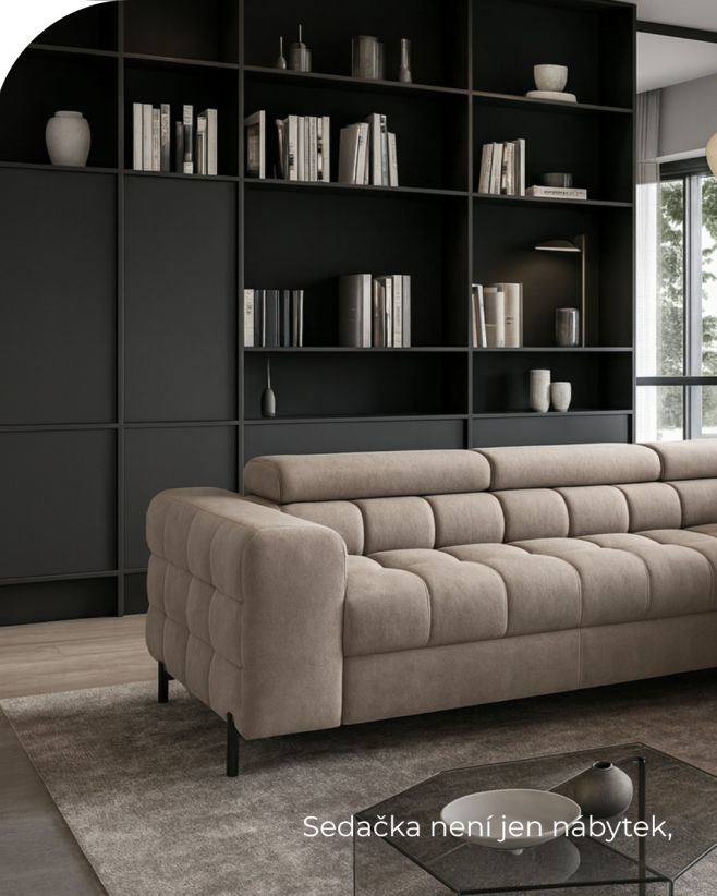 Více než jen místo k sezení.⁠ Sedačka FERUCCE nabízí:⁠ ✔️ Úložný prostor na deky a polštáře⁠ ✔️ Rozkládací plochu pro...