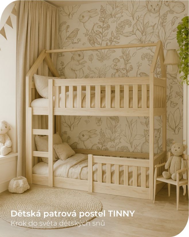 🏠 Dětský sen v podobě postele? Ano, přesně tak!⁠ ⁠ Postel TINNY mini ve tvaru domečku není jen místem ke spaní, je to...